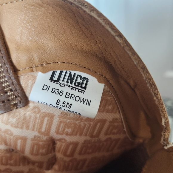 Dingo Size 8.5 Brown Tall Western Boots - Picture 11 of 12
